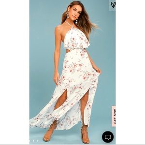 COPY - Lost + Wander Malibu White Floral Print Maxi Dress